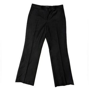 Magaschoni‎ Women's Wool Blend Black Pleated Straight Leg Dress Pants- Size 4